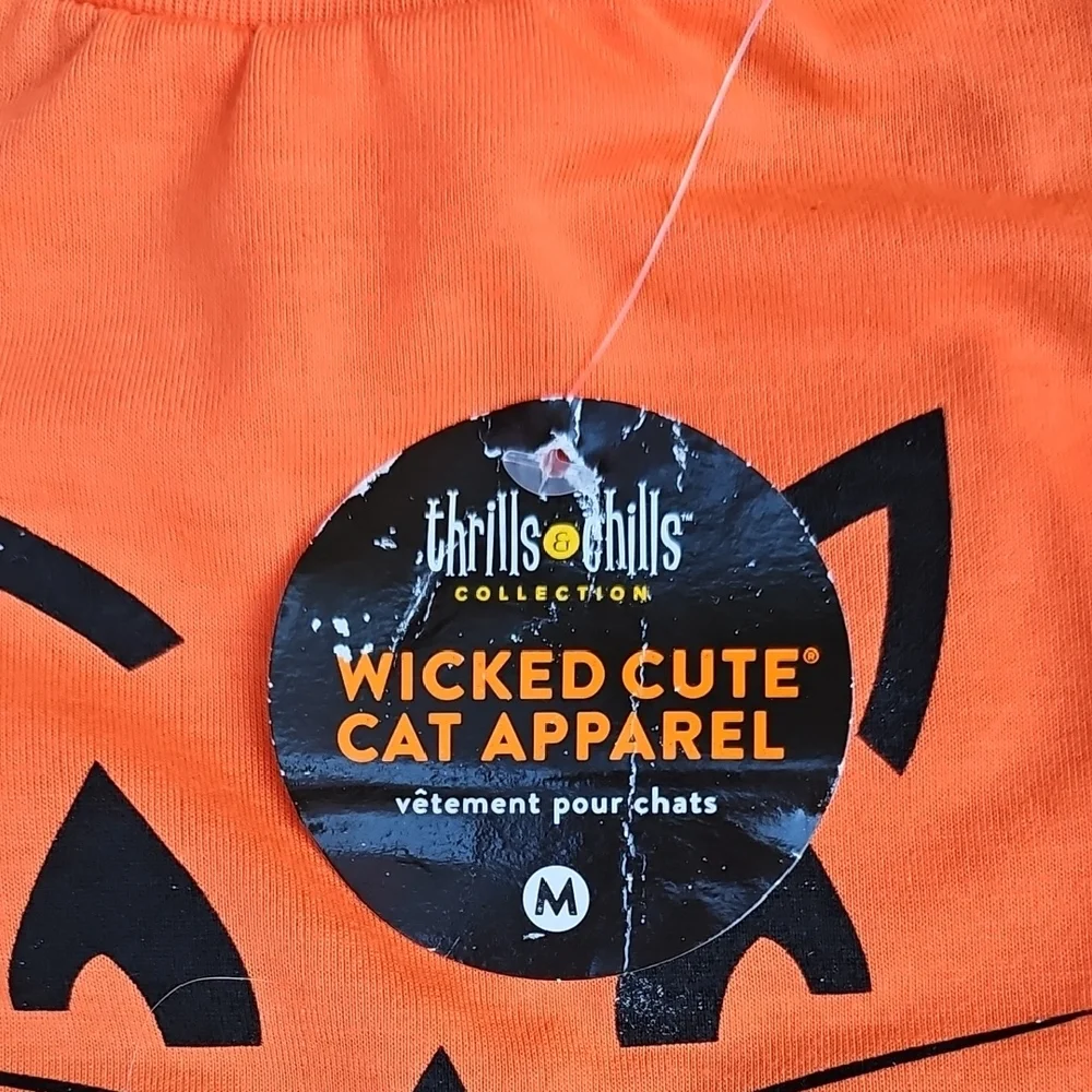 Orange Cat Face Pet Harness Set